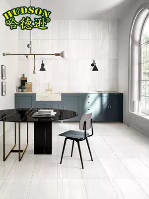 Hudson kitchen and bathroom tiles white marble wall tiles 300x600 Nordic bathroom floor tiles non-slip straight grain White