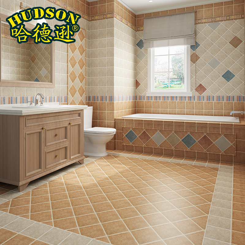 Hudson kitchen tiles Antique brick Wall tiles American pastoral kitchen and bathroom tiles Mediterranean bathroom non-slip floor tiles