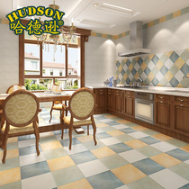 Hudson Mediterranean antique brick pastoral kitchen toilet tile toilet bathroom wall tile non-slip floor tiles