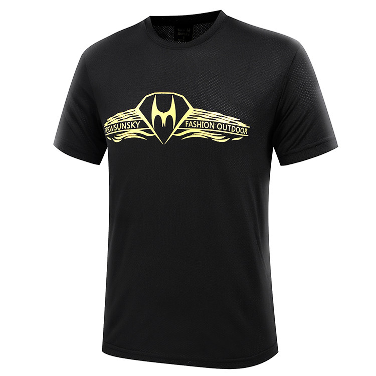 2021 Summer Sweat Breathable Dry T - shirt male short sleeve loose dryer dryer casual running fast dry T