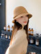 2024 New Hepburn Style Pure Wool Fisherman Hat for Women, Autumn and Winter Fashion British French Retro Hat