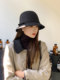 2024 New Hepburn Style Pure Wool Fisherman Hat for Women, Autumn and Winter Fashion British French Retro Hat