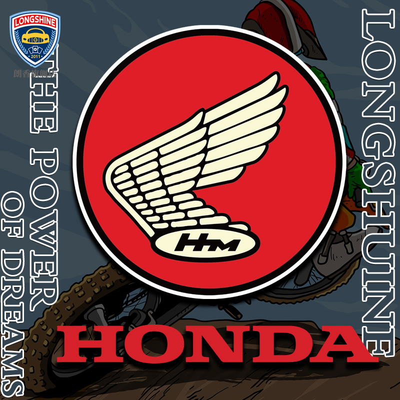 车贴定制适用于honda本田摩托车标志logo头盔车贴电动摩托车贴纸