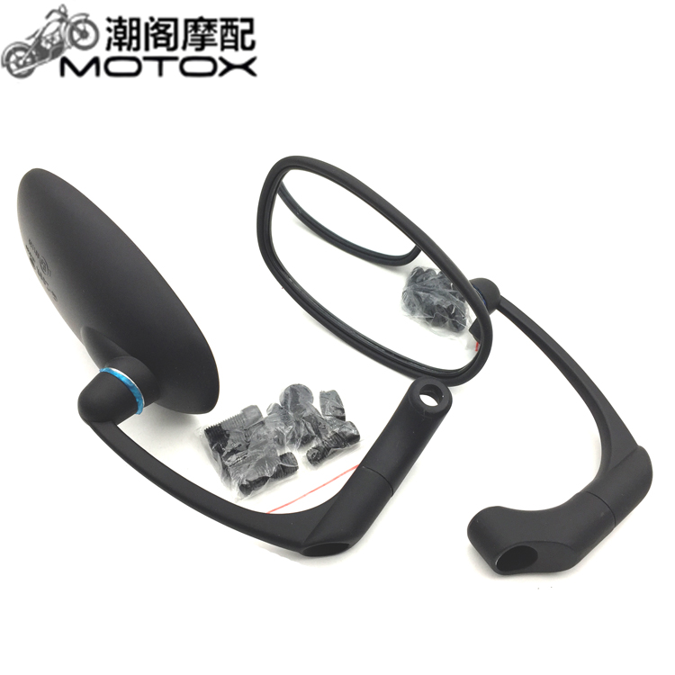 Ranger stick vua GN retro xe máy sửa đổi cà phê đen mạ điện gương chiếu hậu gương gương lĩnh vực lớn của tầm nhìn gương xe máy nhỏ vuông