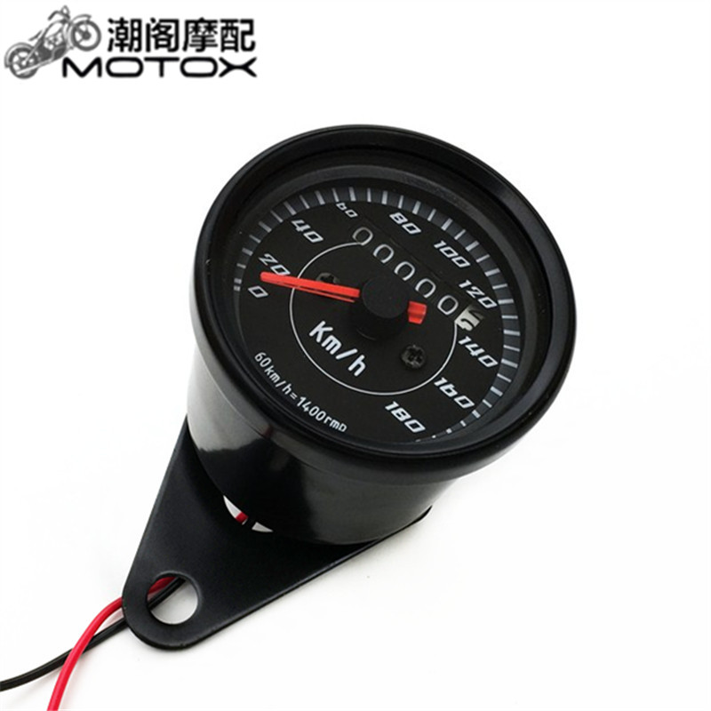 Xe máy retro sửa đổi dụng cụ nhỏ CG125 Jialing sửa đổi đo đường km bảng đèn LED dụng cụ sửa đổi ánh sáng đồng hồ điện tử future neo