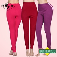 Hàng trăm quần lót nữ cotton dài quần đơn mảnh quần cotton quần legging dày rộng quần rộng kích thước ấm quần giữ nhiệt nam xuất khẩu