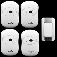 Miễn phí vận chuyển chuông cửa một đến bốn giao tiếp không dây kỹ thuật số điều khiển từ xa chuông cửa không dây chuông cửa nhà chuông cửa không dây chống nước chuông kawasan