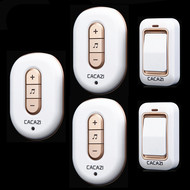 chuông cửa không dây panasonic Chống nước tự tạo chuông cửa không dây tại nhà không dùng pin thông minh điều khiển từ xa điện tử đường dài hai đến ba chống thấm nước chuông cửa cacazi chuông không dây panasonic