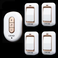 Chuông cửa không dây tự tạo chống nước không dùng pin điều khiển từ xa điện tử thông minh đường dài bốn trong một không thấm nước chuông cửa không dây 2 chuông chuông nhà không dây