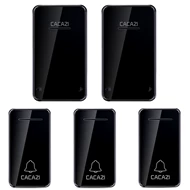 chuông cửa không dây Chuông cửa không dây tự tạo tại nhà điều khiển từ xa điện tử đường dài không dùng pin Máy nhắn tin chống nước ba đến hai chuông cửa chuông báo khách không dây giá chuông cửa không dây