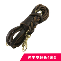 Headlayer Bull Peel Lengthened Extra-long 4 m 3 Walk Dog Dog Traction Rope Dog Chain Sub Medium Large Canine Marshal Dog Traction Rope