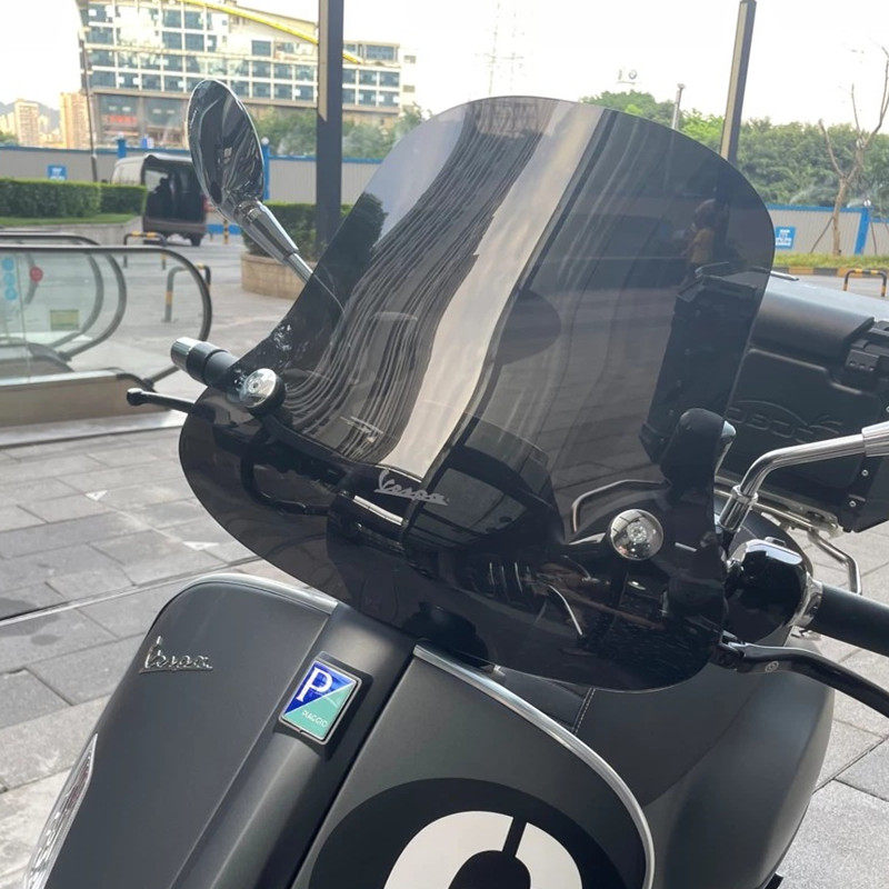 Vespa motorcycle boutique modified BYGTV windshield middle number plus high guardian front windshield factory HD