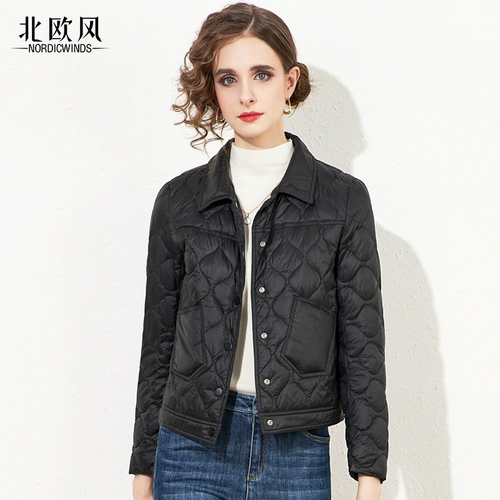 Черная короткая куртка, легкий и тонкий удерживающий тепло бархатный пуховик, коллекция 2023, подходит для подростков