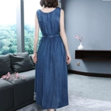 Скандинавская джинсовая юбка, этническое пляжное платье, скандинавский стиль, коллекция 2021, этнический стиль