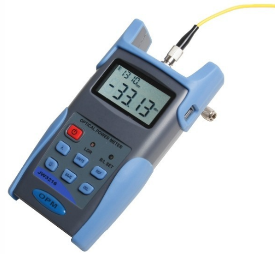 Jiahui JW3216 optical power meter USB communication automatic identification wavelength data storage with background software
