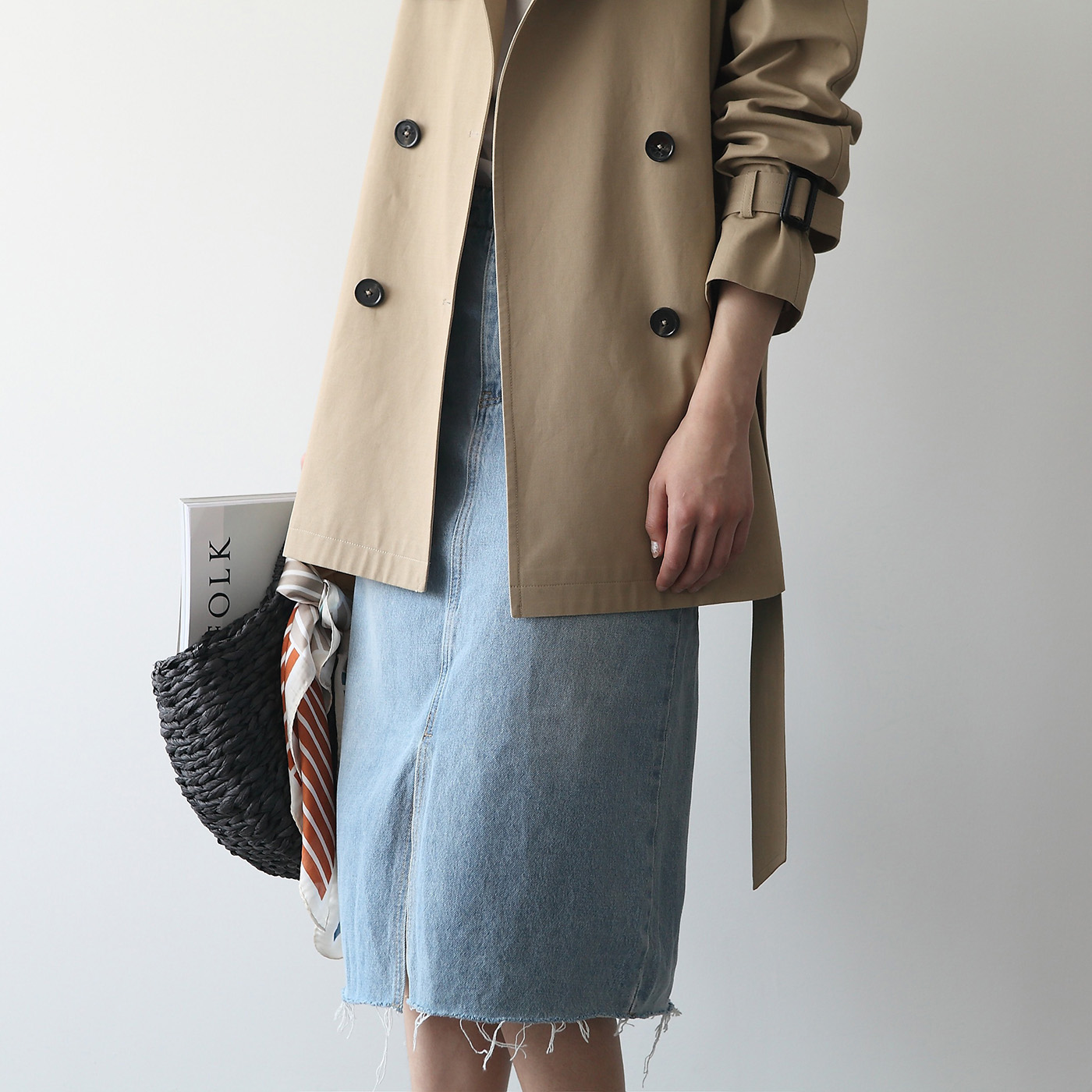 Trench pour femme en Coton - Ref 3227068 Image 4