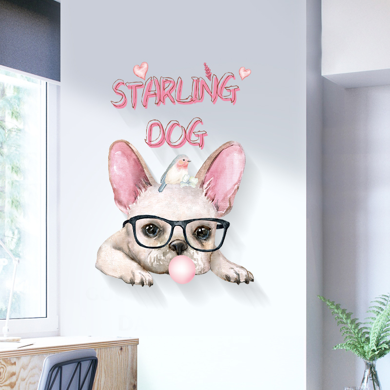 Teenage Hearts Wins Wall Stickers Bedroom Dorm Net Red Background Wall Decoration Self-adhesive painting Wall Room Door Arrangement