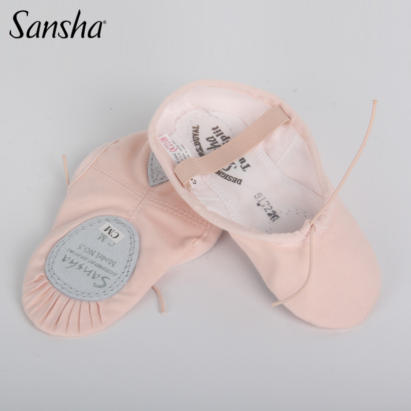 sansha sansha toddler dance shoes female soft bottom children ballet dancer smooth shoes sails cloth face cat claw shoes
