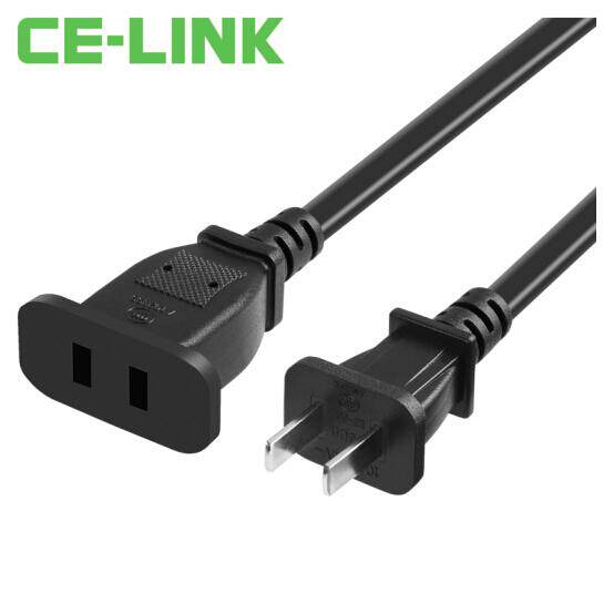 CE-LINK 2582 2-port 10A power extension cable Socket line socket extension cable 1 meter straight head two-plug extension