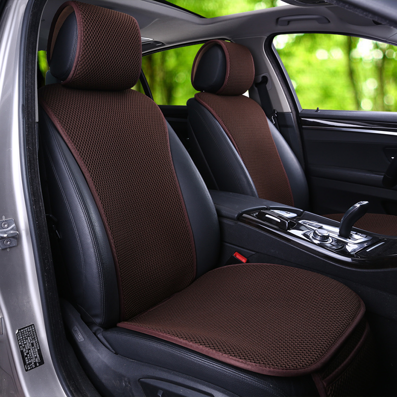 Car seat cushion four seasons universal single-piece half-pack seat cushion breathable non-slip summer fabric rear row free car seat cover