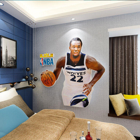 科比NBA球星男孩卧室装饰房间布置男生篮球主题海报床头墙贴纸画