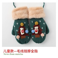 Глубоко -зеленый рождественский медведь