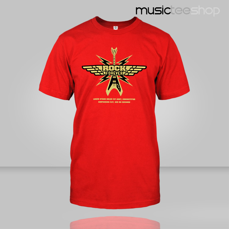 Wang Feng Concert Same Style 2019 Rock Punk Unisex Pure Cotton Short-Sleeve T-Shirt Red Black