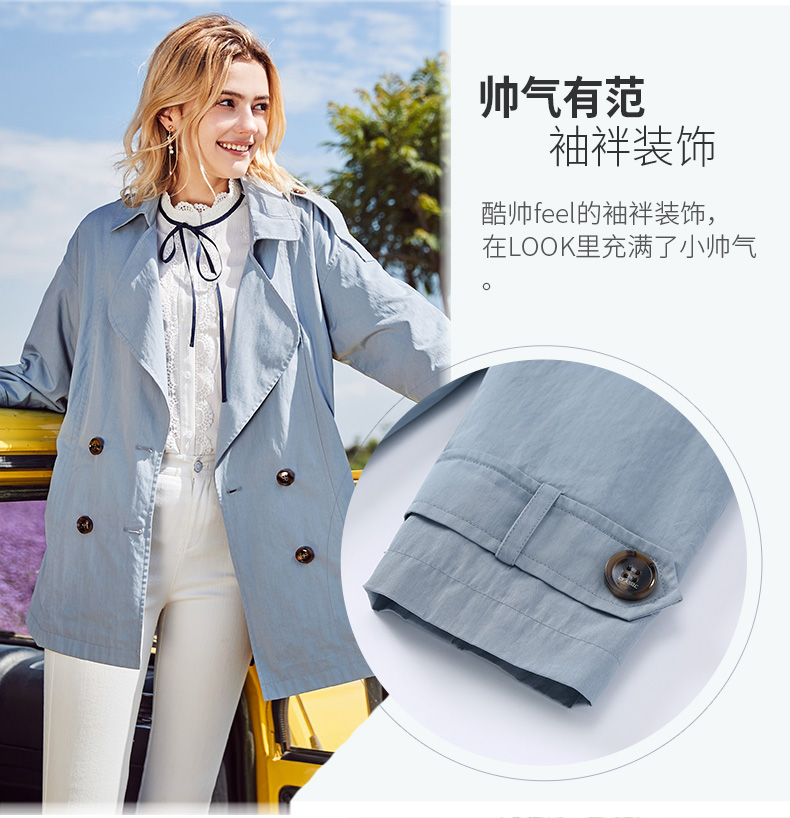Trench pour femme en Coton - Ref 3226691 Image 19
