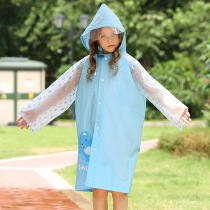 Childrens raincoats boys and girls students waterproof clothing school cloak rain batch with schoolbag