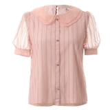 季候风 Летняя милая кукла, рубашка, сезон 2021, кукольный воротник, короткий рукав