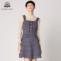 季候风 Сиреневый цветной кружевной корсет для отдыха, короткий лонгслив, комплект