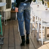 季候风 Джинсы, приталенные штаны, свободный крой, высокая талия