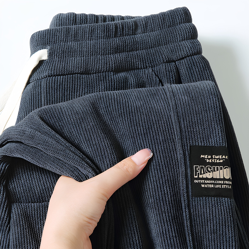 Corduroy Casual Pants for Men, Fleece-Lined and Thickened, Winter Sweatpants, Plus Size, Spring and Autumn Style, Jogger-Style Sports Pants Corduroy Casual Pants for Men, Fleece-Lined and Thickened, Winter Sweatpants, Plus Size, Spring and Autumn Style, Jogger-Style Sports Pants