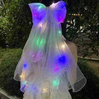 Luminous veil stage performance night market stall internet celebrity style