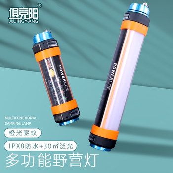 Outdoor Camping Light with Long Battery Life, Strong Light, Multi-Functional, Household Rechargeable, Diving, Mosquito Repellent, Magnetic, Auto Repair Flashlight