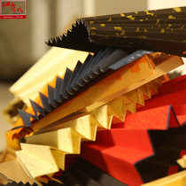 Shanyue new 10-inch one-foot folding Su Gong white black red fan surface mud gold silk cloth blank Fan Fan picture element fan