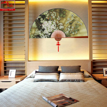 Shanyue new retro style classical hanging fan decoration fan Chinese style large Chinese style fan custom 70CM Xuan paper fan