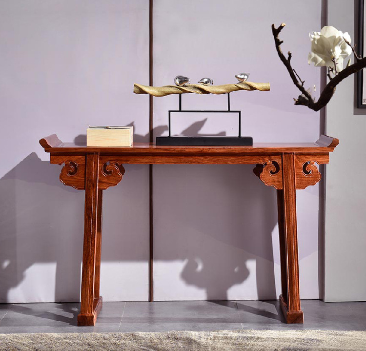 Mahogany furniture hedgehog red sandalwood table for table Buddha table household solid wood for Taiwan Chinese style incense case table case table antique table