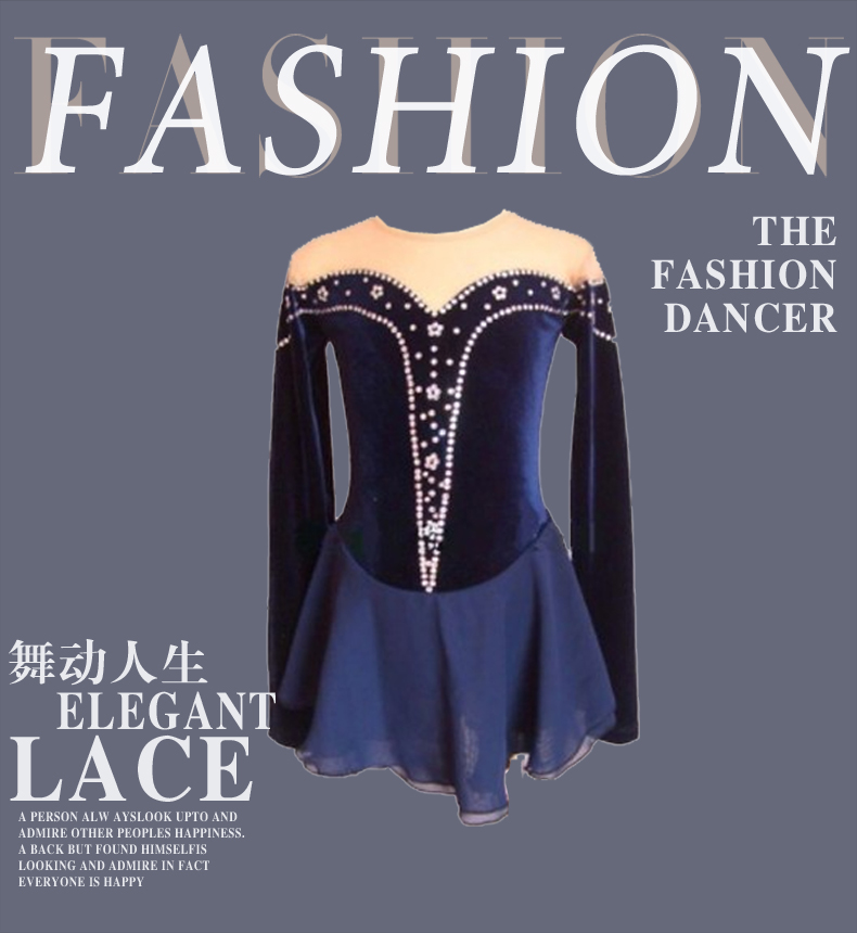 Figure Skating Uniform Art Gymnastics Suit Skating Performance Clothing with Ice Rhythmic Gymnastics Rhythmic Gymnastics Performance HB185 HB185