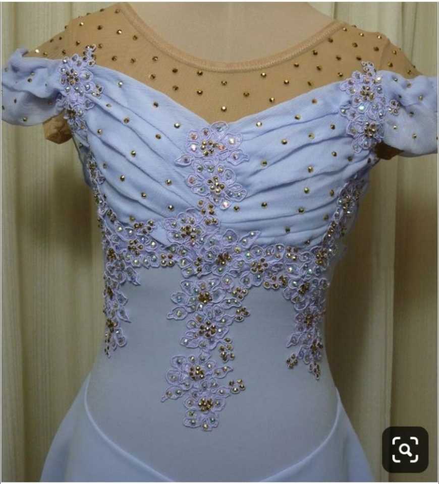 Art of figure skating suit Gymnastics skating performance suit HBF 47