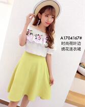 Spot end-of-season clearance womens Euro Korea station Korean SANER1704167 dress 170522