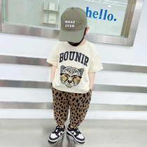 Childrens clothes boys summer suit 2023 new Yang Baby clothes childrens bomb street boy two pieces of summer dress