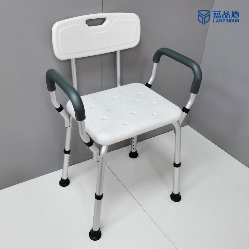 Blue Pint Shield Seniors Accessible Bath Chair Stainless Steel Aluminum Alloy Bathroom Bath Chair Nylon Dressing Room Free stool