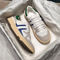 Three-cat uncles splicing retro real leather Detraining shoes women sports casual shoes 100 hitched trendy small white shoes autumn winter new