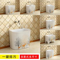 Large ceramic washing mop pool Mop pool Mop basin Balcony pool bathroom Floor-to-ceiling household mop pool Elk