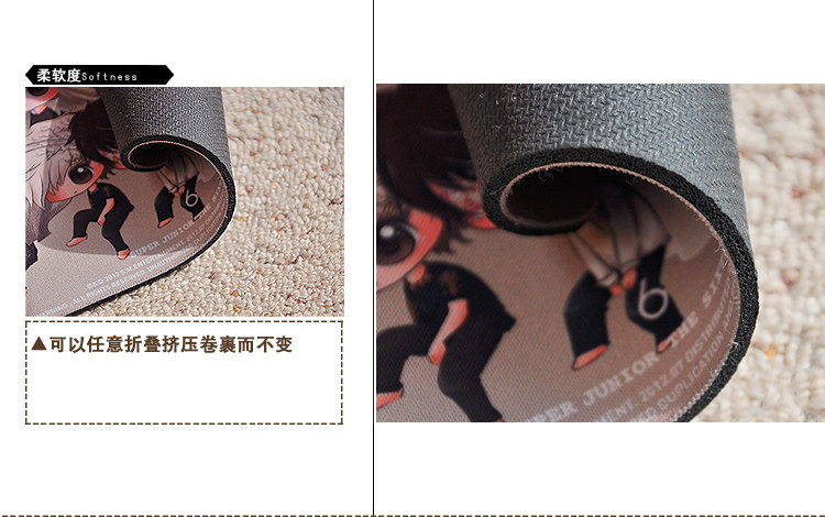 Коврик для мыши 疯狂动物城zootopia兔子朱迪和狐狸尼克 电影周边创意鼠标垫 包邮