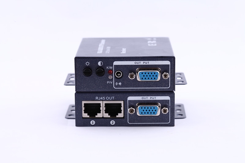 1 minute 2-port VGA network route extender transmitter receiver 100200300 m for a second collection