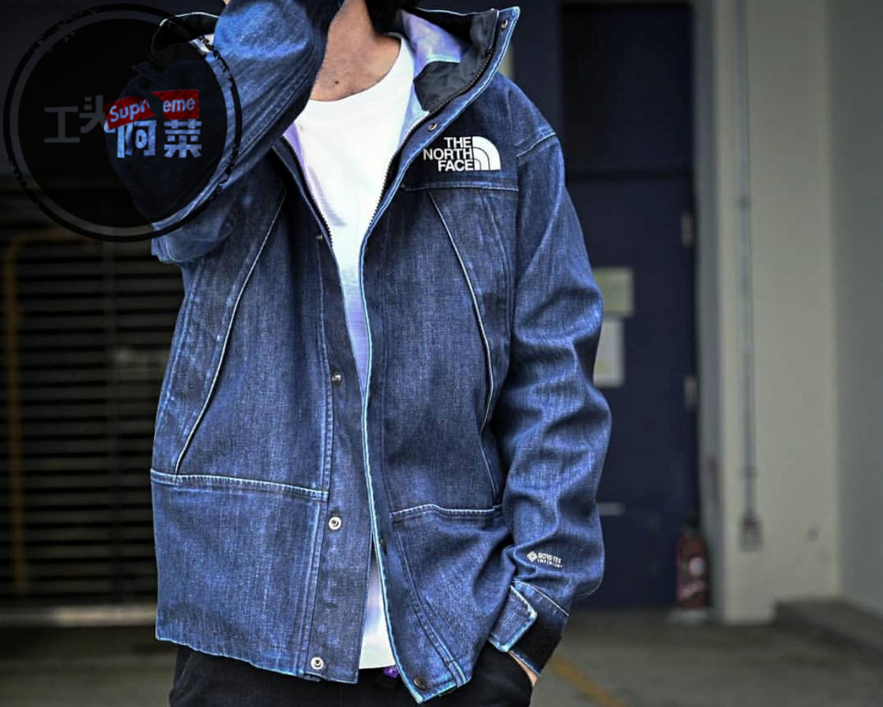 the north face denim jacket