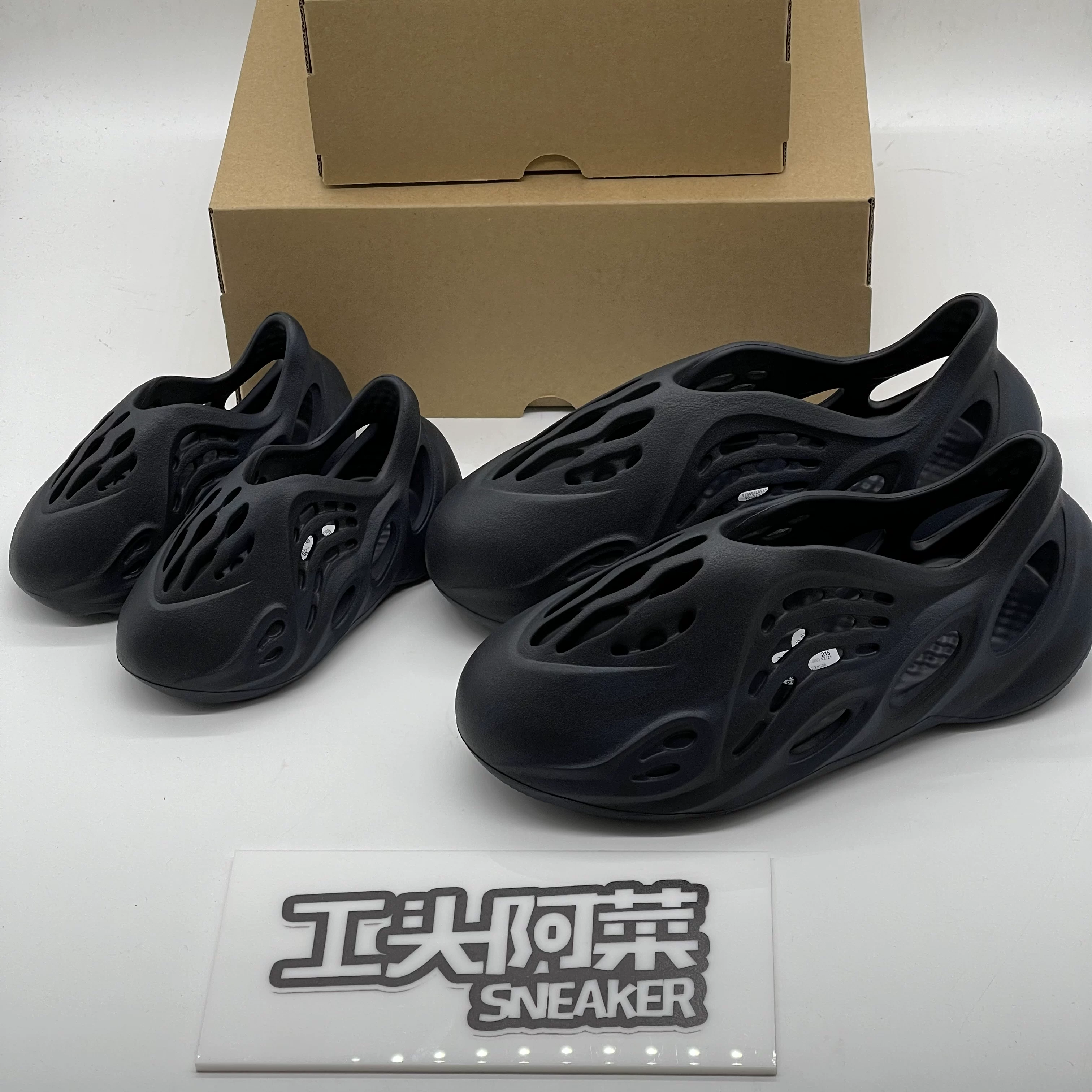 Детские кроссовки A Cai adidas годовые foam runner темно-синие кокосовые отверстие обувь GX8506