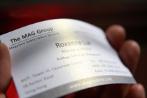 Ice white pearlescent paper star magic paper business card card design custom 5 boxes 90 yuan